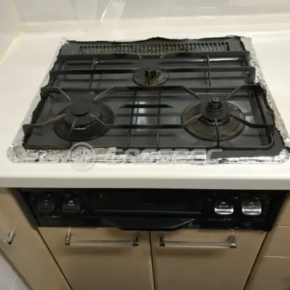 施工前のビルトインガスコンロ（PKD-351）