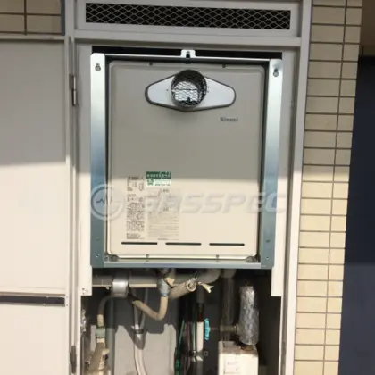 施工後の給湯器（リンナイ RUF-A2405SAT-L(B)）