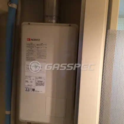 施工後の給湯器（ノーリツ GQ-1637WS-FFA BL）