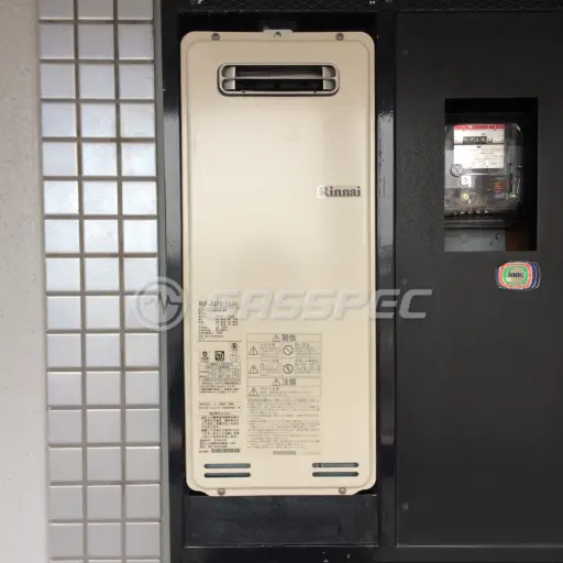 交換後の給湯器（リンナイ RUF-SA1615SAW）