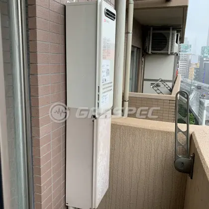 施工後の給湯器（ノーリツ GQ-1628WS BL）