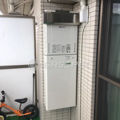 施工後の給湯器（ノーリツ GT-2060AWX BL）