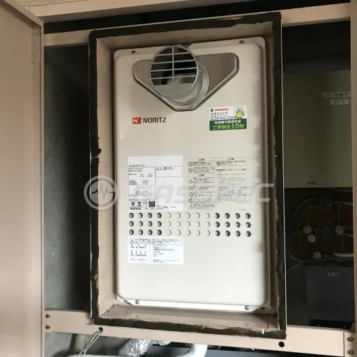 交換後の給湯器（ノーリツ GQ-2427AWX-T-DX BL）