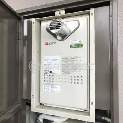 施工後の給湯器（ノーリツ GQ-2027AWX-T-DX BL）