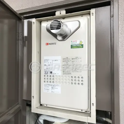 交換後の給湯器（ノーリツ GQ-2027AWX-T-DX BL）
