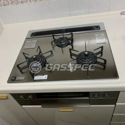 施工後のビルトインガスコンロ（ノーリツ N3WR8PWASKSTE）
