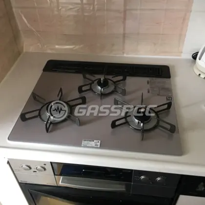 施工後のビルトインガスコンロ（リンナイ RHS31W23L7RSTW）