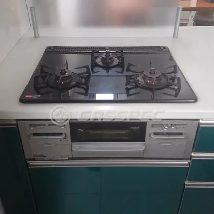施工前のビルトインガスコンロ（RB31AW8B1R-VL）