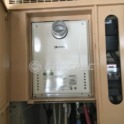 施工後の給湯器（ノーリツ GT-2460SAWX-T-1 BL）