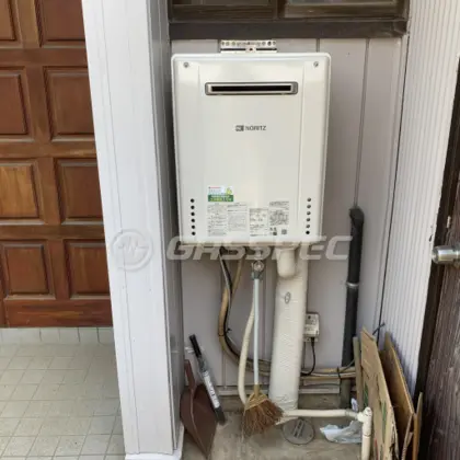 施工後の給湯器（ノーリツ GT-2060SAWX-1 BL）