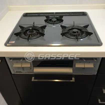 施工前のビルトインガスコンロ（RBG-31A8S）