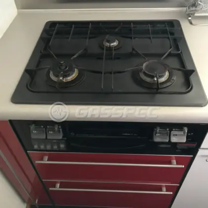 施工前のビルトインガスコンロ（DW3261DR）