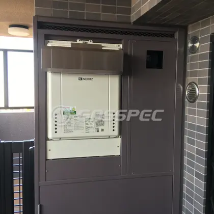 施工後の給湯器（ノーリツ GT-2460AWX-1 BL）
