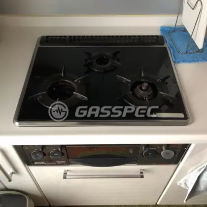施工前のビルトインガスコンロ（RBG-N31A7GS5M）