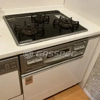 施工前のビルトインガスコンロ（RB31AS1R）