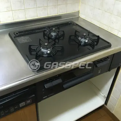 施工後のビルトインガスコンロ（ノーリツ N3GQ2RVQ1）
