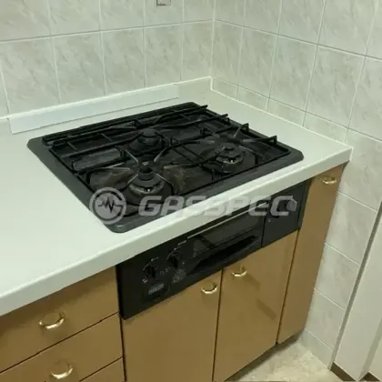 施工前のビルトインガスコンロ（DG3049N）