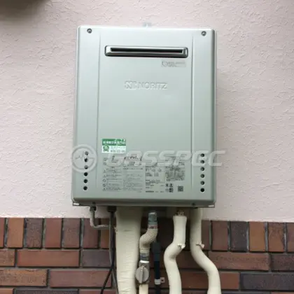 施工後の給湯器（リンナイ GT-C2462AWX BL）