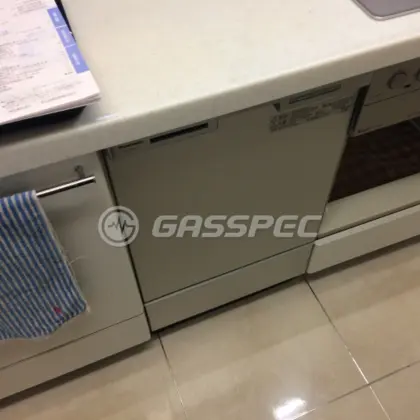 施工後のビルトイン食洗機（パナソニック NP-45MC6T）