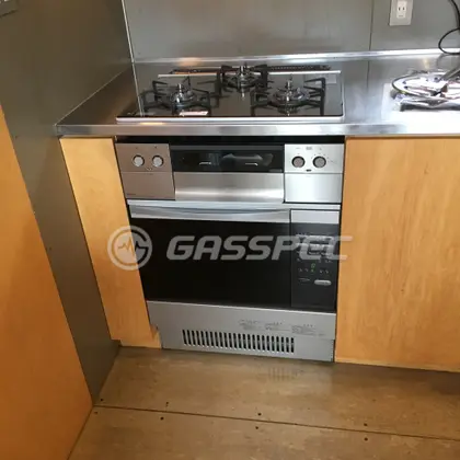 施工後のビルトインガスコンロ（ノーリツ N3WR8PWASKSTE）