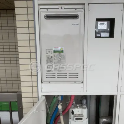 施工後の給湯器（リンナイ RUF-VK2400SAW(B)）