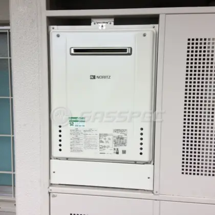 施工後の給湯器（ノーリツ GT-2460SAWX-1 BL）