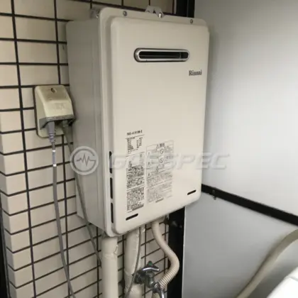 施工後の給湯器（リンナイ RUX-A1615W-E）
