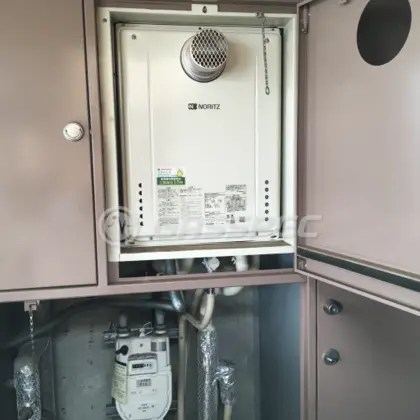 施工後の給湯器（ノーリツ GT-2060SAWX-T-1 BL）