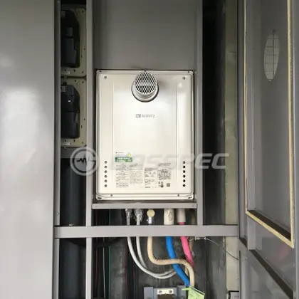 施工後の給湯器（ノーリツ GT-2460SAWX-T-1 BL）