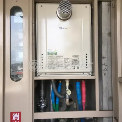 施工後の給湯器（ノーリツ GT-2460SAWX-T-1 BL）