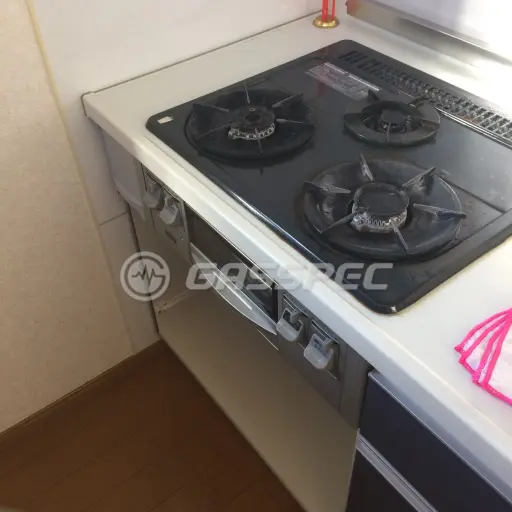 交換前のビルトインガスコンロ（ハーマン DG3295NR）