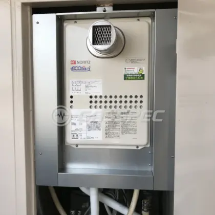 施工後の給湯器（ノーリツ GQ-C2434WS-T）