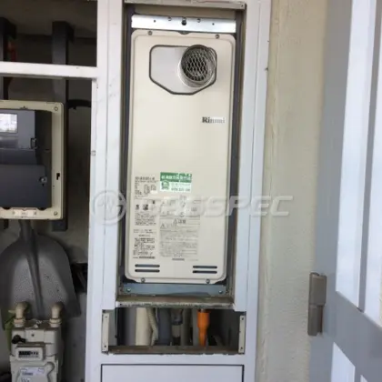 施工後の給湯器（リンナイ RUF-SA1615SAT-L-80）