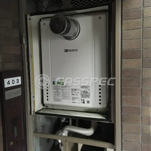 交換後の給湯器（ノーリツ GT-2460AWX-T-1 BL）