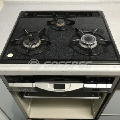 施工前のビルトインガスコンロ（DG3284DR）