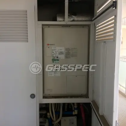 施工後の暖房熱源機（ノーリツ GTH-2444AWX3H-H-1 BL）