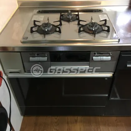 施工後のビルトインガスコンロ（ノーリツ N3WQ6RWTS6SI）