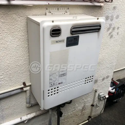 交換前の給湯器（ノーリツ GT-2427SAWX）