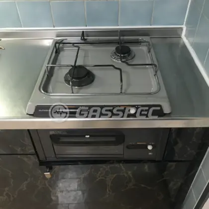 施工前のビルトインガスコンロ（C-SB211）