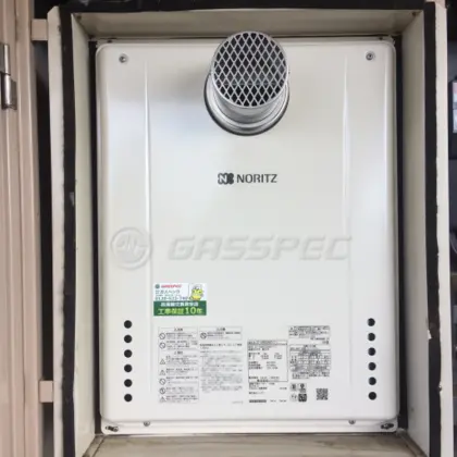 施工後の給湯器（ノーリツ GT-2460SAWX-T-1 BL）