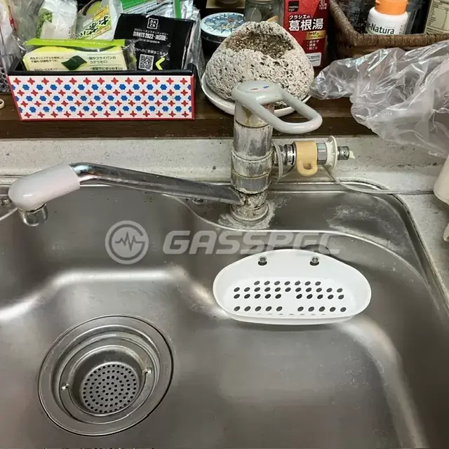 交換前の水栓・蛇口