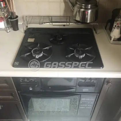 施工前のビルトインガスコンロ（C3GE6RSL）