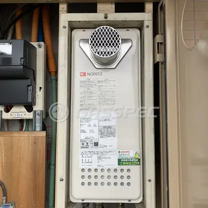 施工後の給湯器（ノーリツ GT-2053SAWX-T-2 BL）