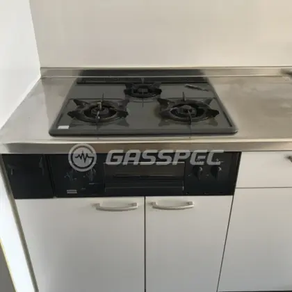 施工前のビルトインガスコンロ（3C-GV）