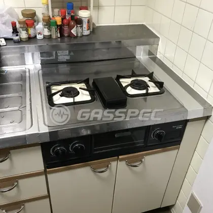 施工前のビルトインガスコンロ（GCN-60SV）