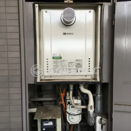 施工後の給湯器（ノーリツ GT-2460SAWX-T-1 BL）