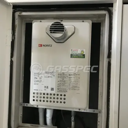 施工後の給湯器（ノーリツ GQ-1637WS-T）