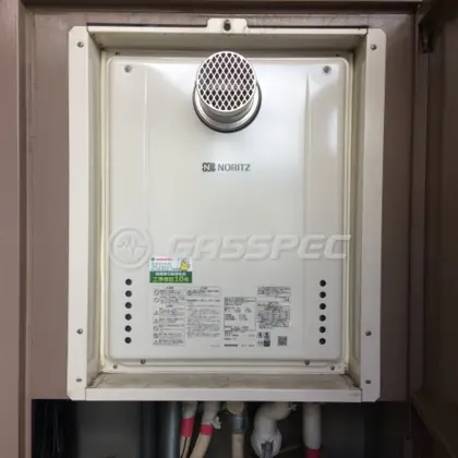 施工後の給湯器（ノーリツ GT-2460SAWX-T-1 BL）