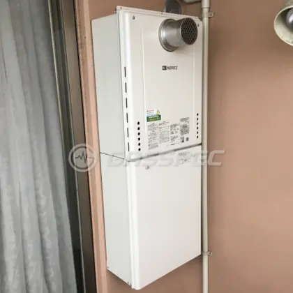 施工後の給湯器（ノーリツ GT-2460SAWX-T-1 BL）
