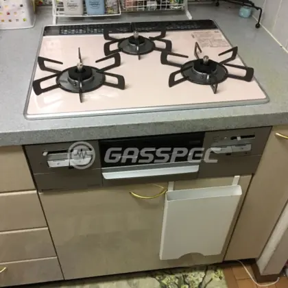 施工後のビルトインガスコンロ（ノーリツ RS31W27P11DGVW）